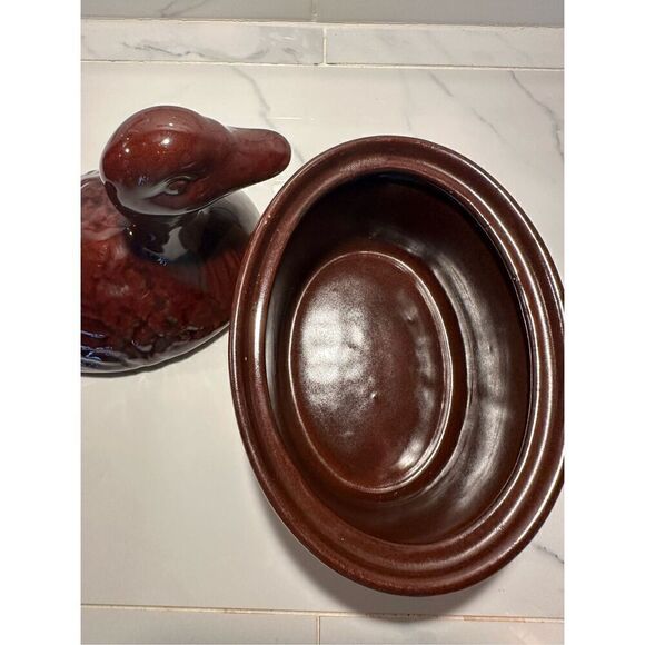 Terracota Vintage Baking Dish Brown Glazed Made in Taiwan - Picture 8 of 8